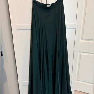 Women's Dark Green Maxi Skirt